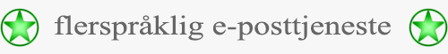 Flerspråklig e-posttjeneste - Translation.Pw